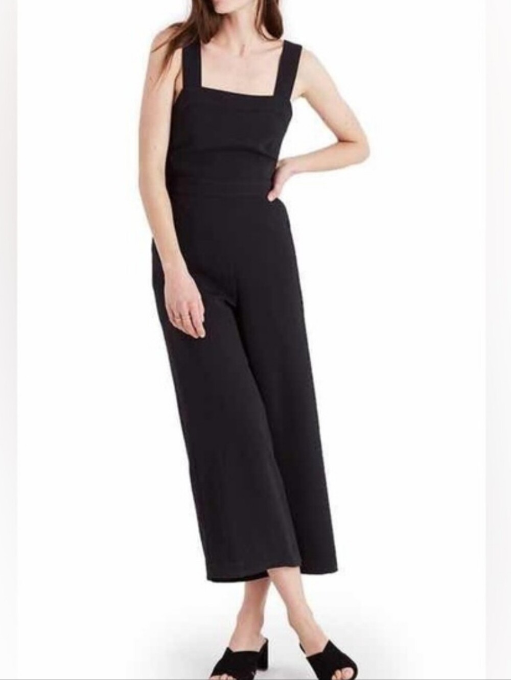 Madewell Wide-Leg Black Jumpsuit Size 0